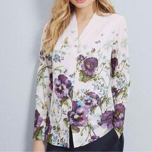 Ted Baker Elizay Entangled Enchantement Floral Print Shirt Blouse